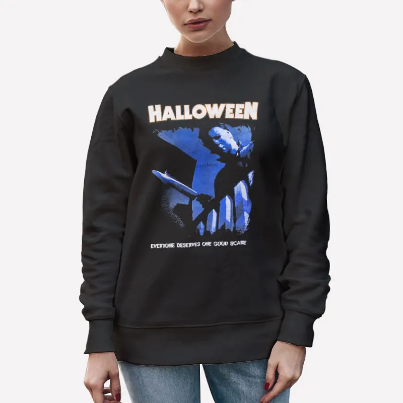 Unisex Sweatshirt Black Vintage Halloween Michael Myers Shirt