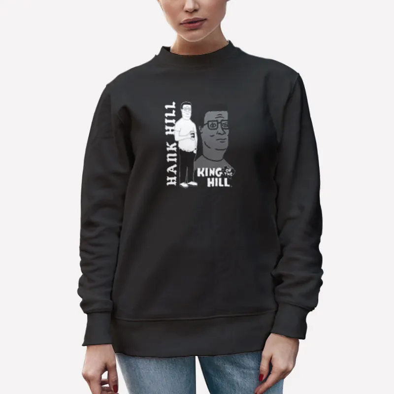 Unisex Sweatshirt Black Vintage Vertical King Of The Hill Shirts