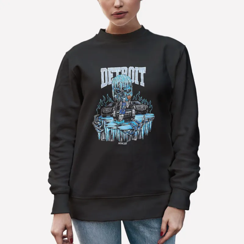 Unisex Sweatshirt Black Vintage Warren Lotas Detroit Pistons Shirt