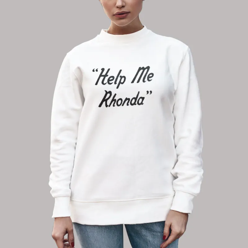 Unisex Sweatshirt White Brian Wilson Help Me Rhonda Shirt