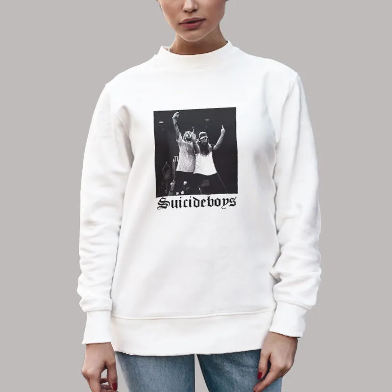 Unisex Sweatshirt White Hiphop Merch Suicide Boys Shirt