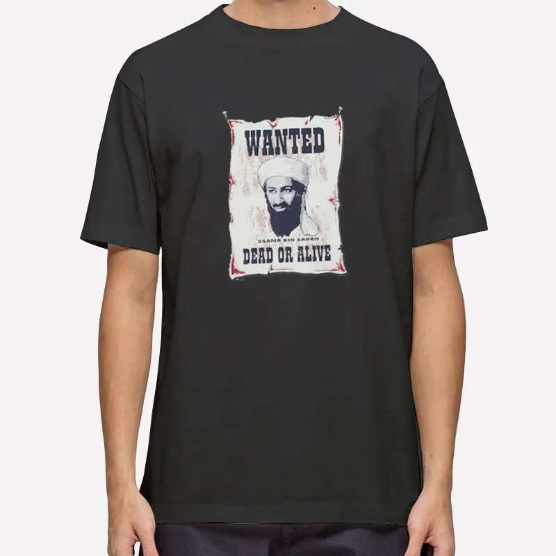 Vintage Wanted Osama Bin Laden T Shirt