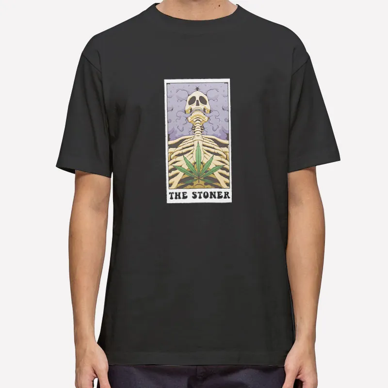 Witchy Skeleton The Stoner Tarot Card Shirt