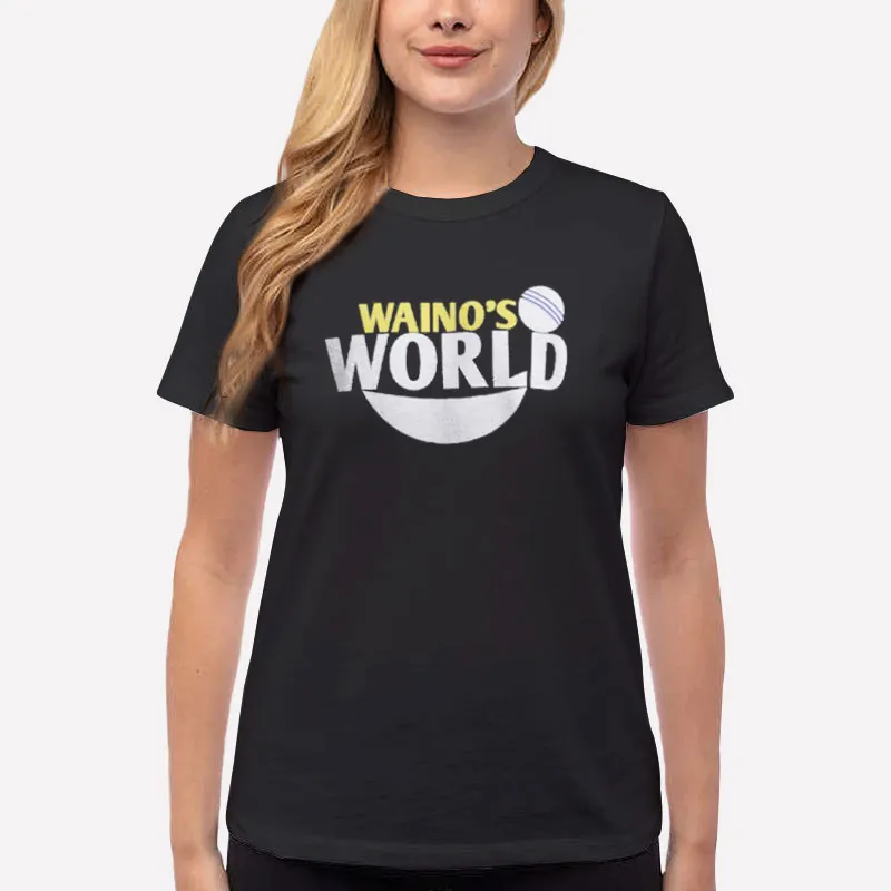 Women T Shirt Black Adam Wainwright Waino's World Wainos Shirt
