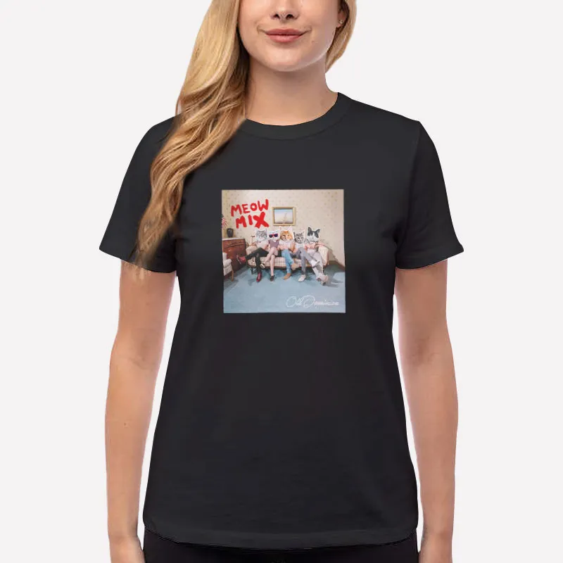 Women T Shirt Black Album Old Dominion Meow Mix Shirt