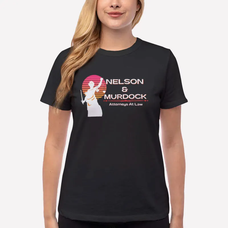 Women T Shirt Black Attorneys At Law Nelson And Murdock Shirt