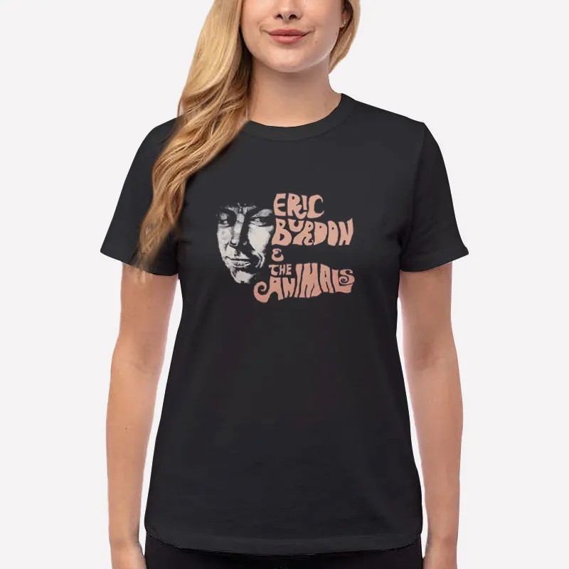 Women T Shirt Black Eric Burdon And The Animals T Shirt
