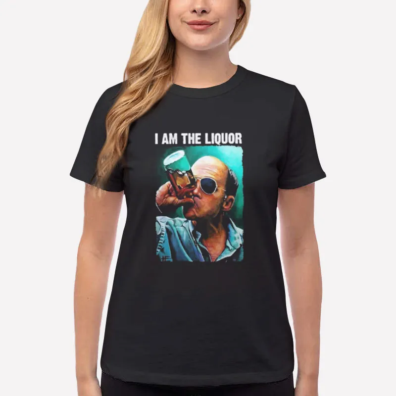 Women T Shirt Black Funny Jim Lahey I Am The Liquor Shirt