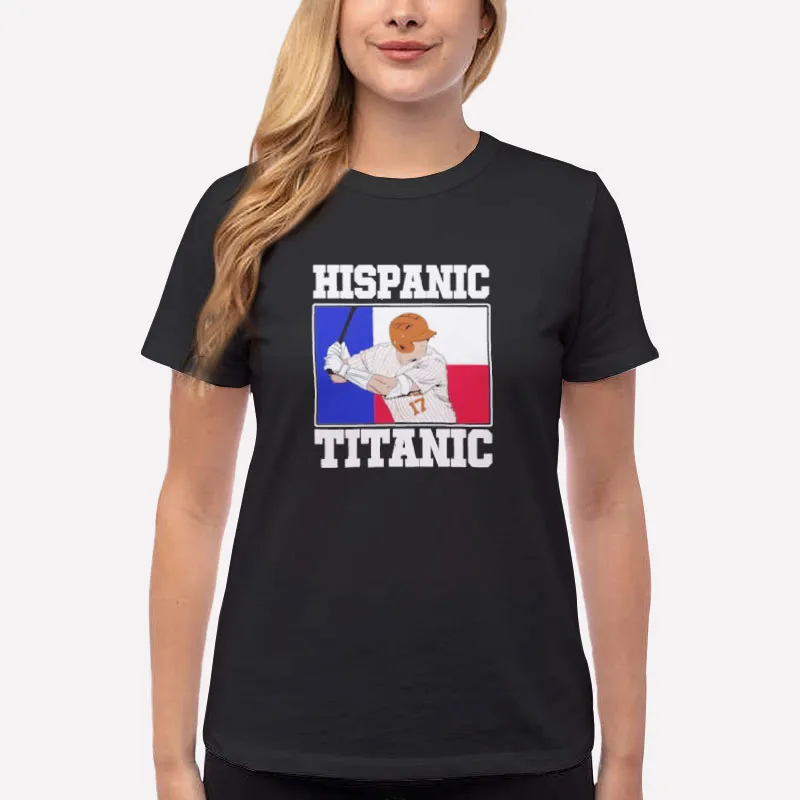 Women T Shirt Black Ivan Melendez Hispanic Titanic Shirt