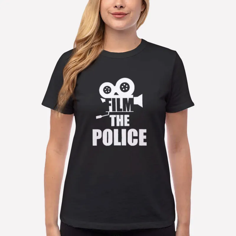 Women T Shirt Black Law Enforcement Film The Police Shirt