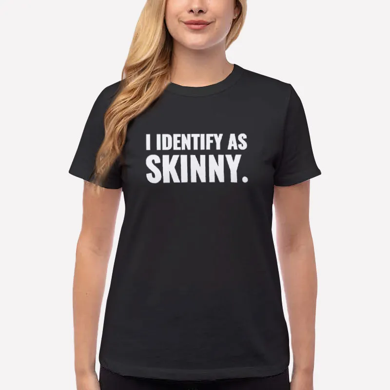 Women T Shirt Black Nikocado Avocado I Identify As Skinny Shirt