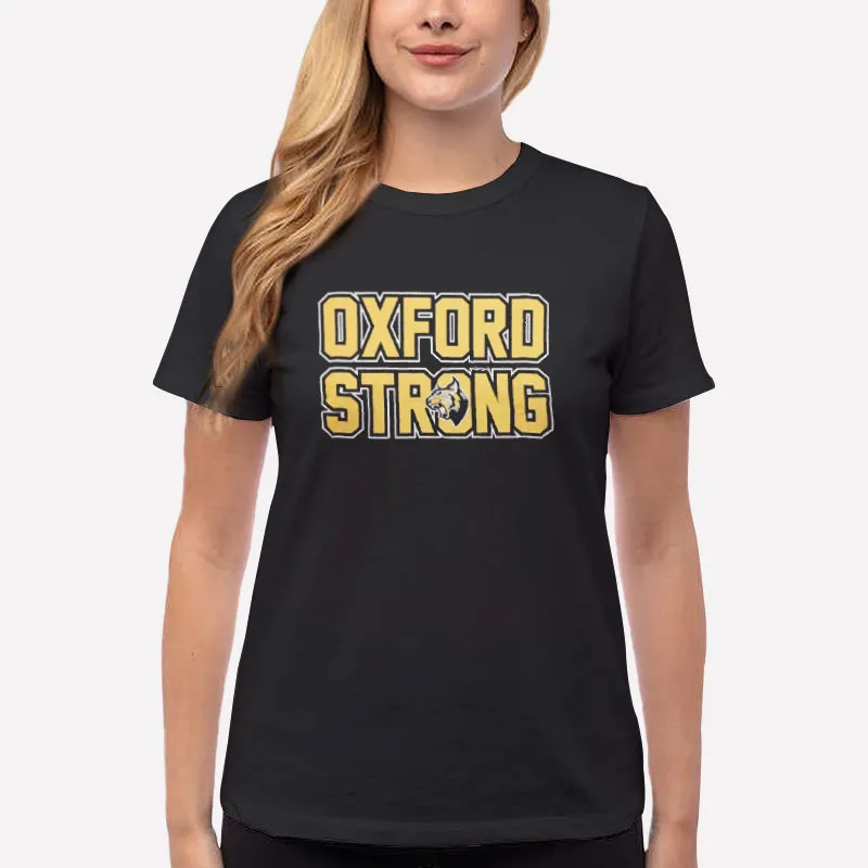 Women T Shirt Black Oxford Strong Apparel Detroit Tigers Shirt
