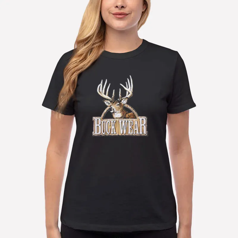 Women T Shirt Black Smoke Deer Buck Wear T Shirts