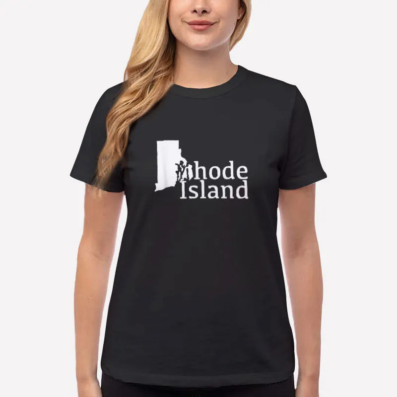 Women T Shirt Black Vintage Awful Awful Rhode Island Shirt
