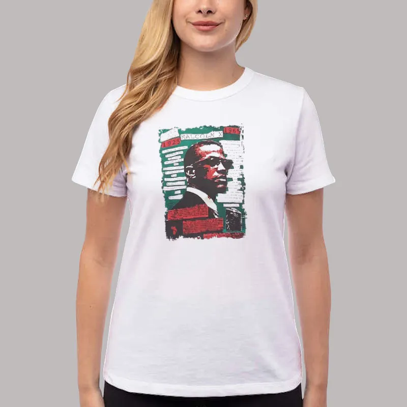 Women T Shirt White Rue's Malcolm X Shirt Euphoria Season 2 Shirt