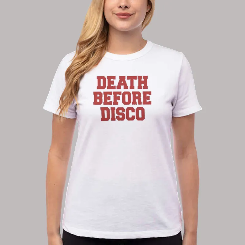 Women T Shirt White The Pagan Death Before Disco Shirt