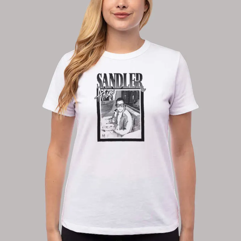 Women T Shirt White Vintage 90s Adam Sandler Shirt