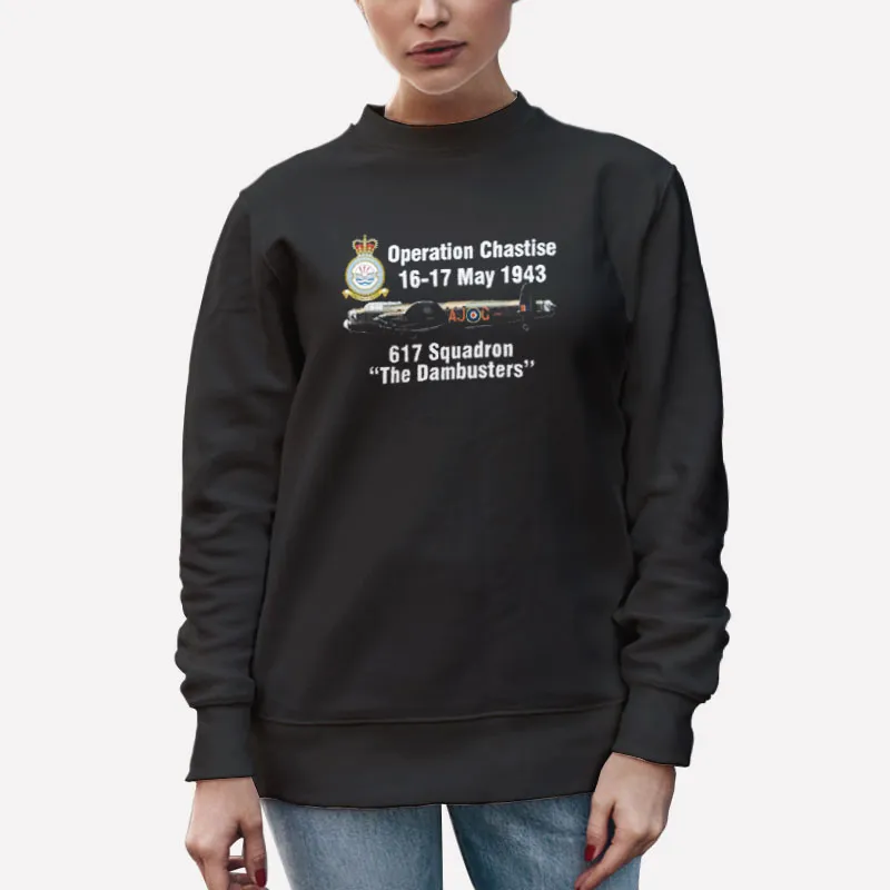 Unisex Sweatshirt Black Dambusters Operation Chastise T Shirt