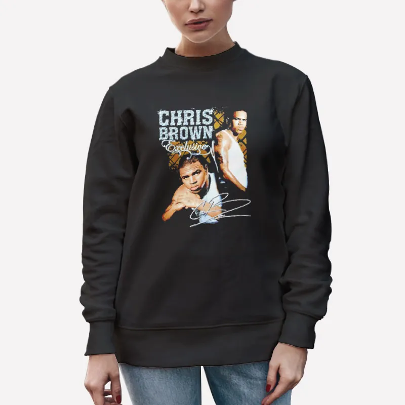 Unisex Sweatshirt Black Exclusive Tour Chris Brown Shirt