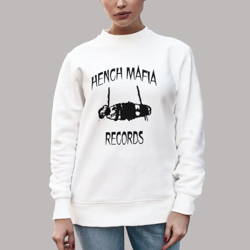 Unisex Sweatshirt White Hench Mafia Records Shirt