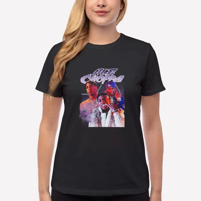 Women T Shirt Black Hip Hop Rapper Nle Choppa Sweatshirt