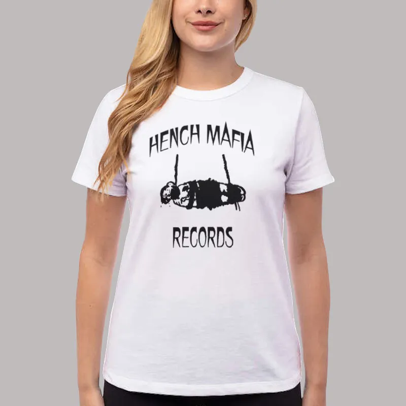 Women T Shirt White Hench Mafia Records Shirt