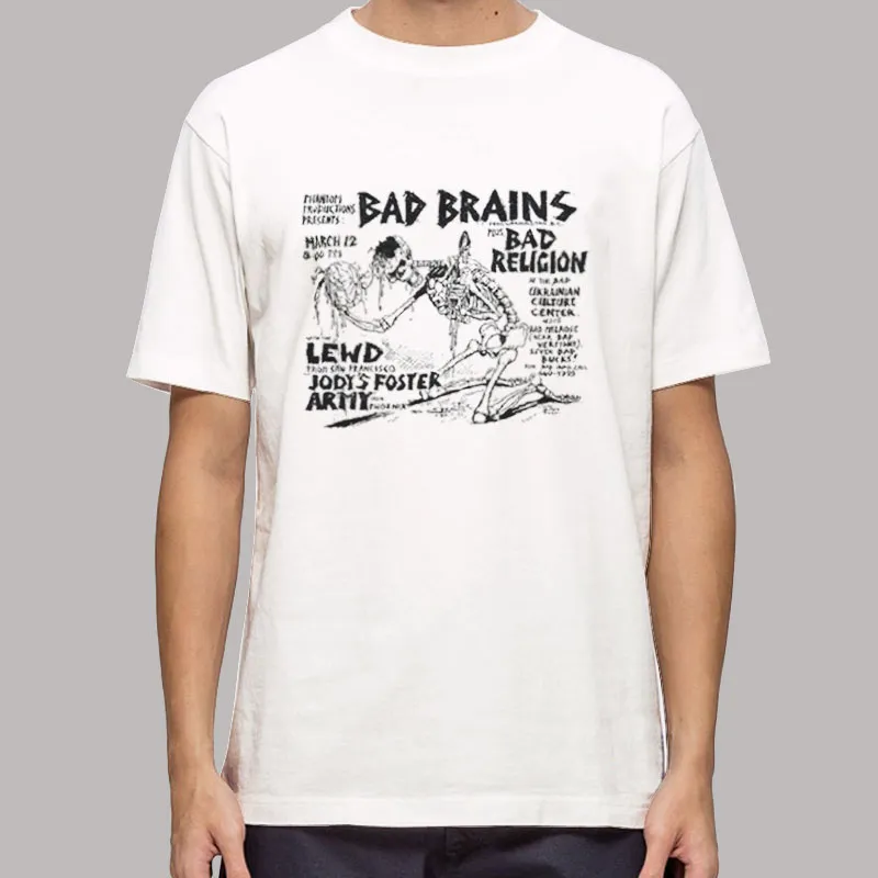Bad Brains Merch Skeleton Shirt