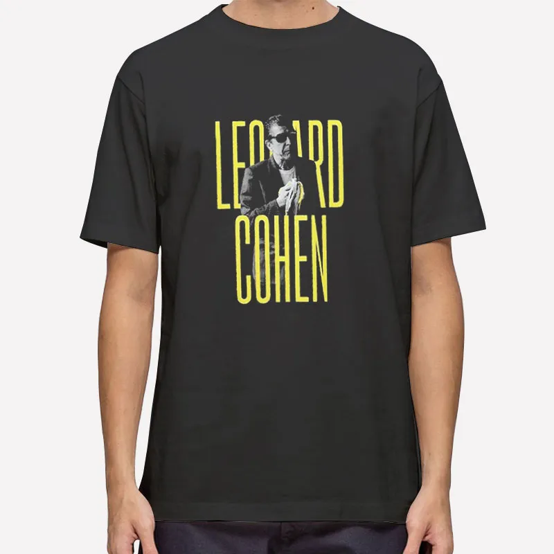Banana Portrait Leonard Cohen Shirt