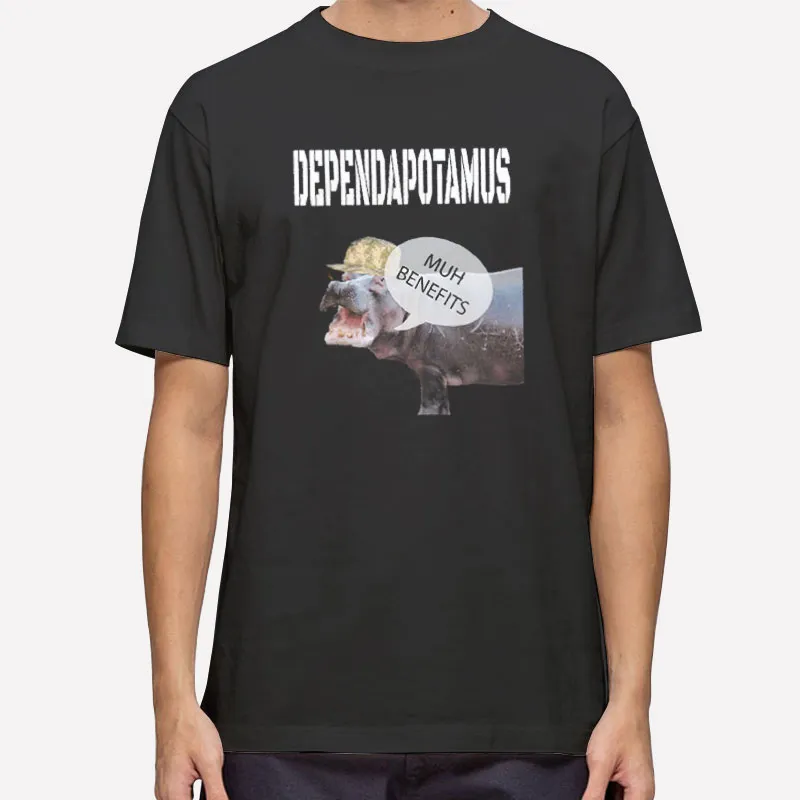Funny Dependapotamus Meme Military Shirt