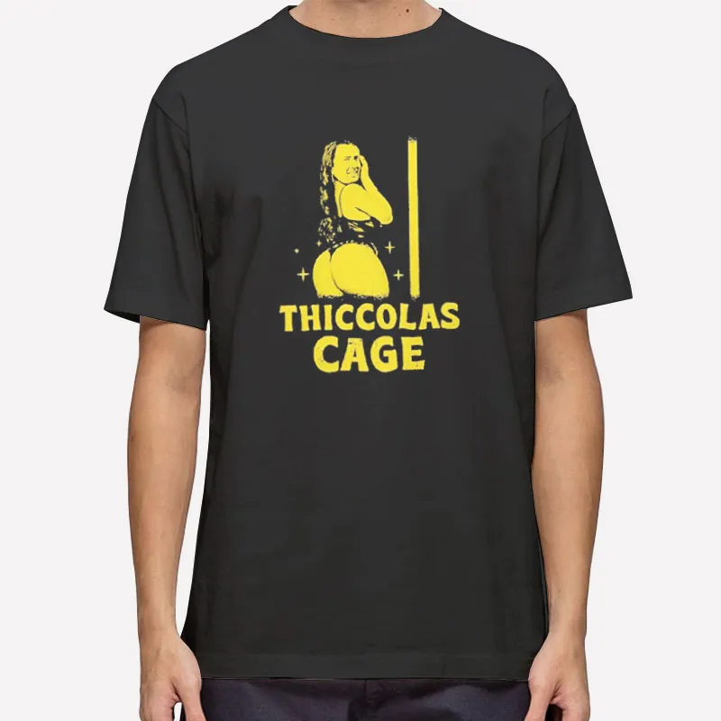 Funny Thiccolas Cage Meme Shirt