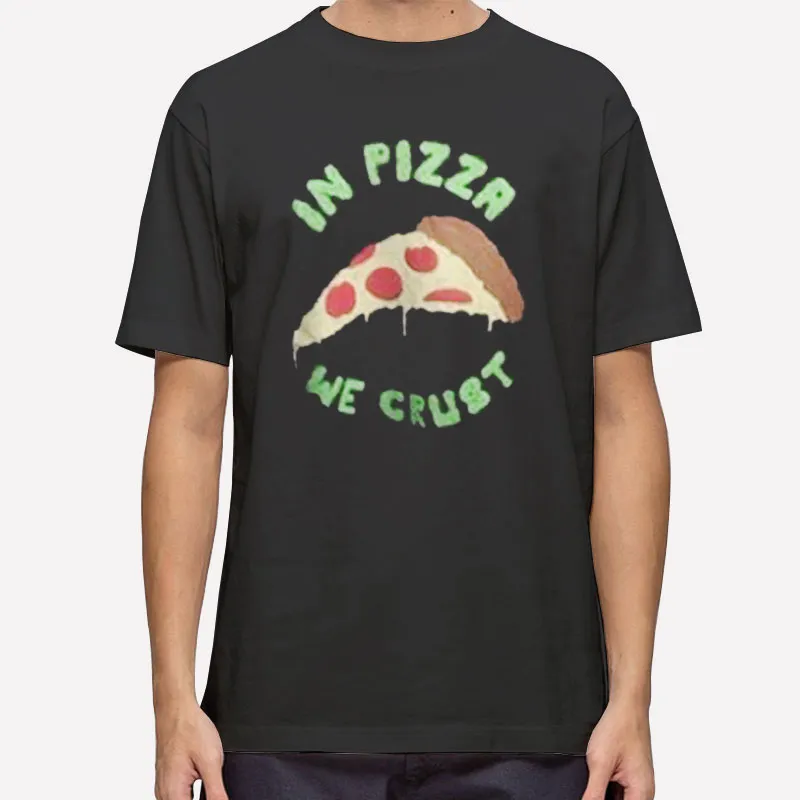 Mens T Shirt Black Inspired Andrea Russett In Pizza We Crust Sweatshirt