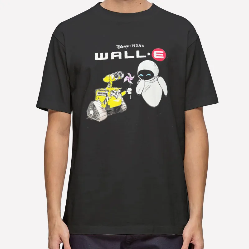 Mens T Shirt Black Movie Merchandise Wall E Sweatshirt