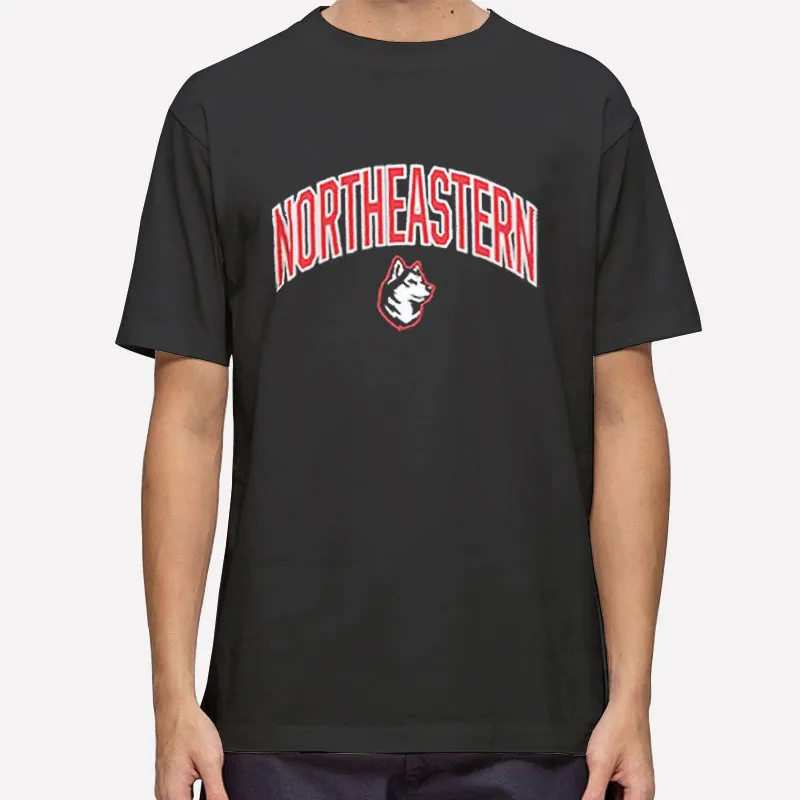 Mens T Shirt Black University Huskies Campus Northeastern Sweatshirt