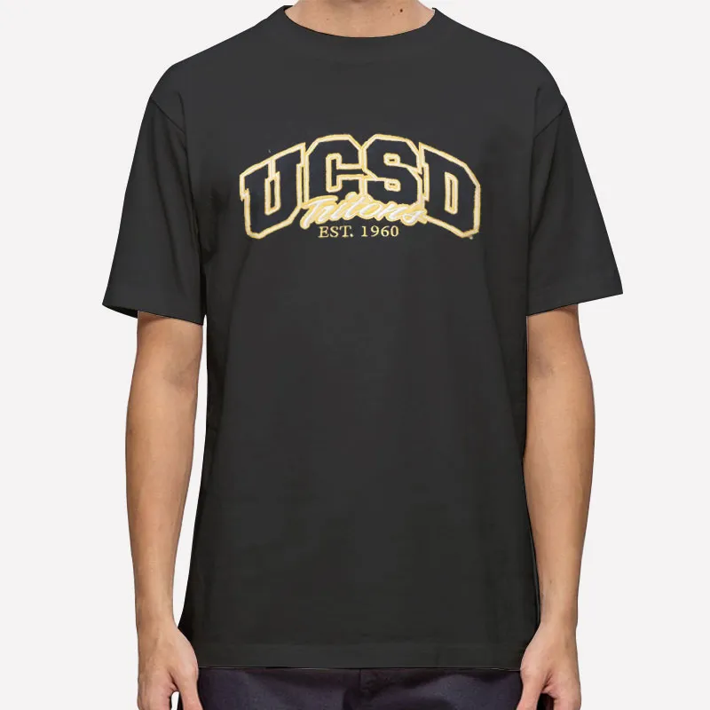 Mens T Shirt Black Vintage Triton Ucsd Uc San Diego Sweatshirt