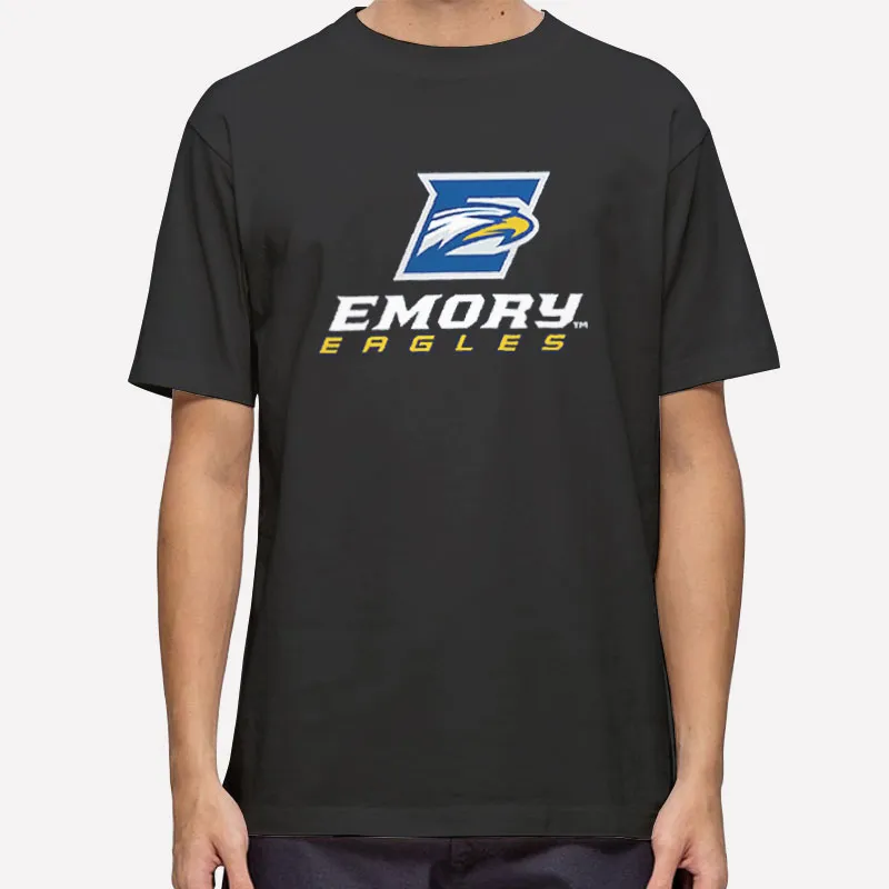 Mens T Shirt Black Vintage University Eagles College Emory Sweatshirt