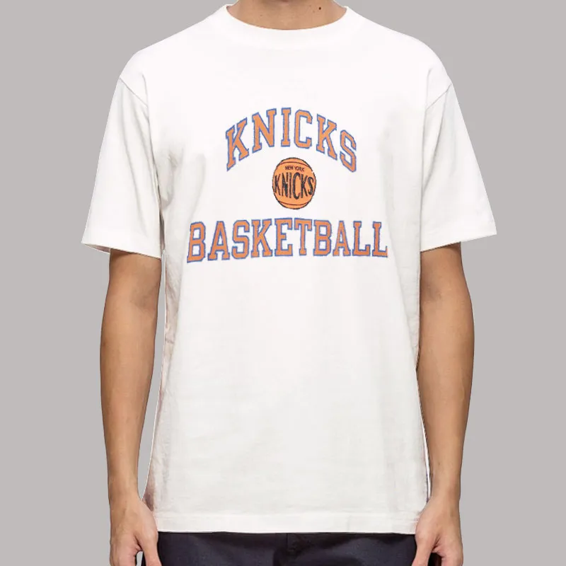 Mens T Shirt White New York Basketball Vintage Knicks Sweatshirt