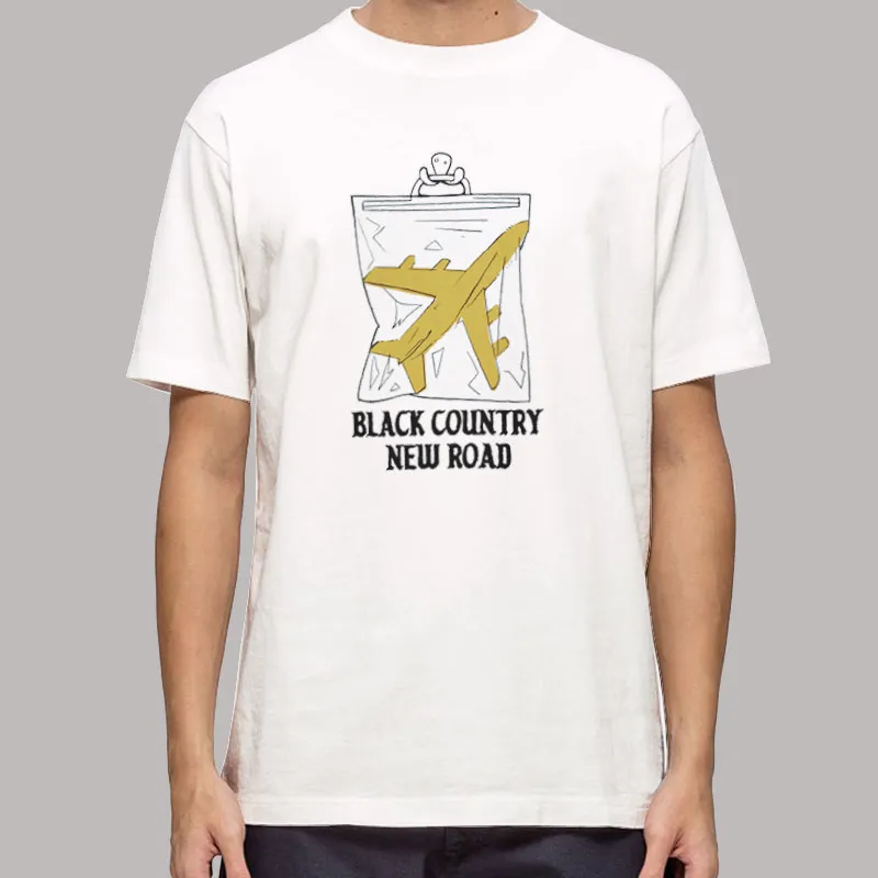 Retro Plane Black Country New Road Merch Shirt