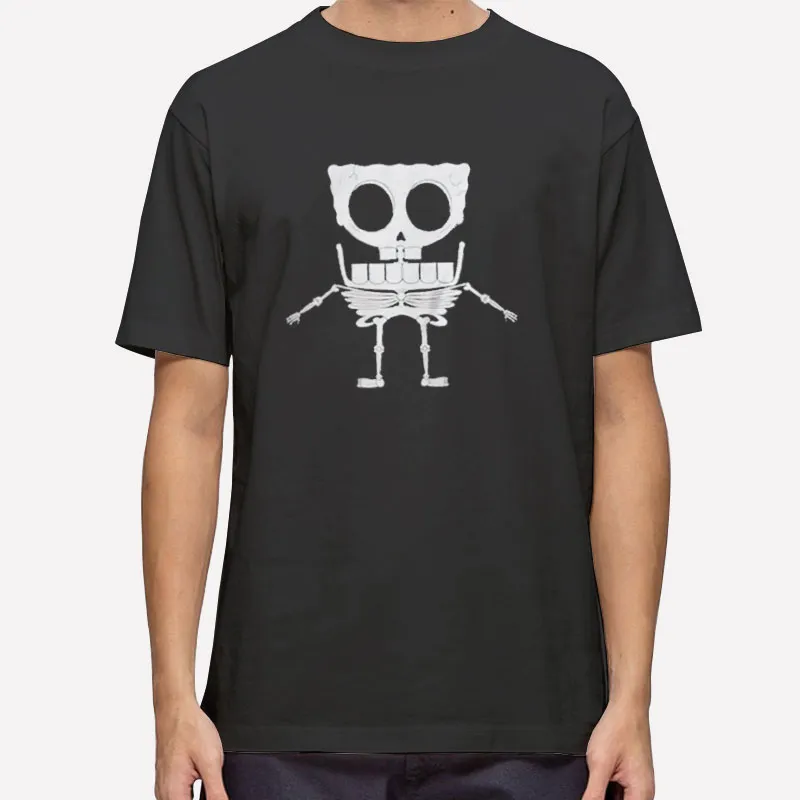 Spongebob Skeleton Lady Cartoon Shirt