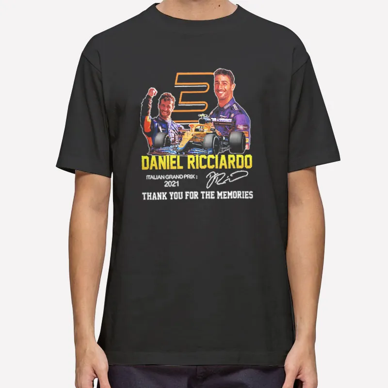 Thank You For The Memories Daniel Ricciardo Shirt