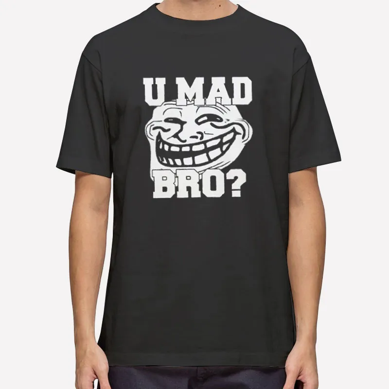 Trollface Mario U Mad Bro Shirt