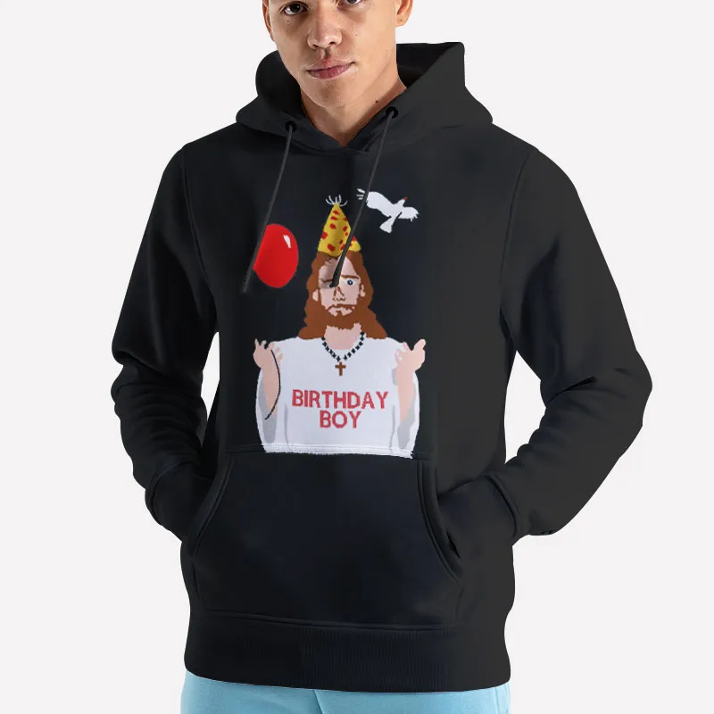 Unisex Hoodie Black Jesus Birthday Boy Sweatshirt
