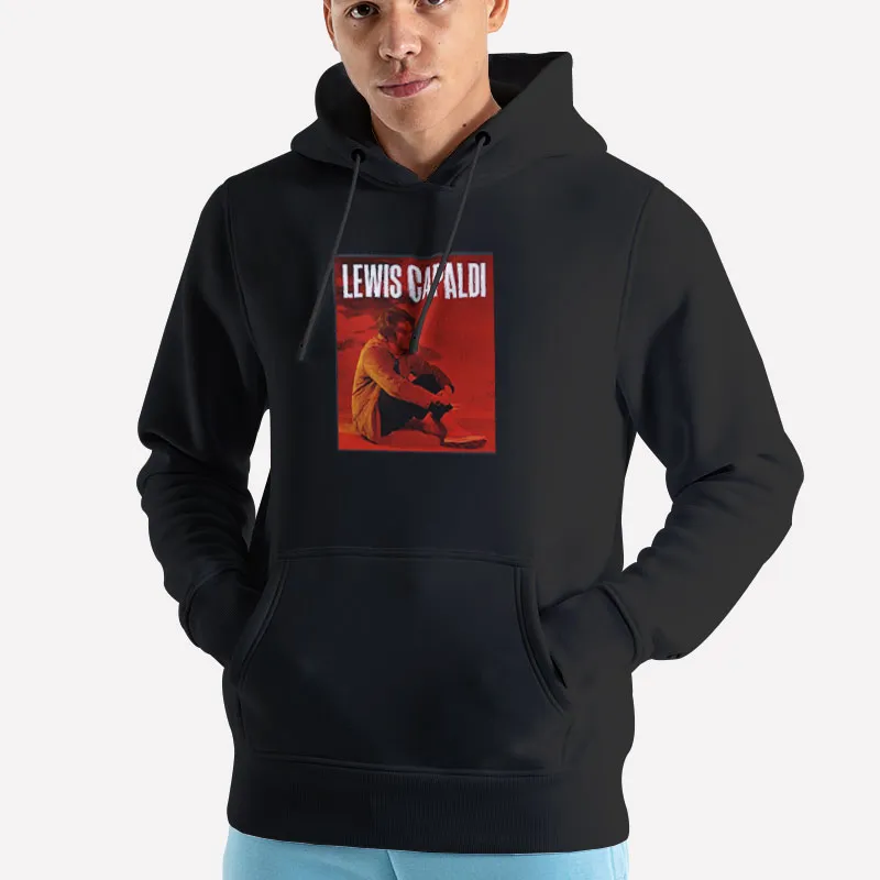 Unisex Hoodie Black Retro Lewis Capaldi Merch Shirt