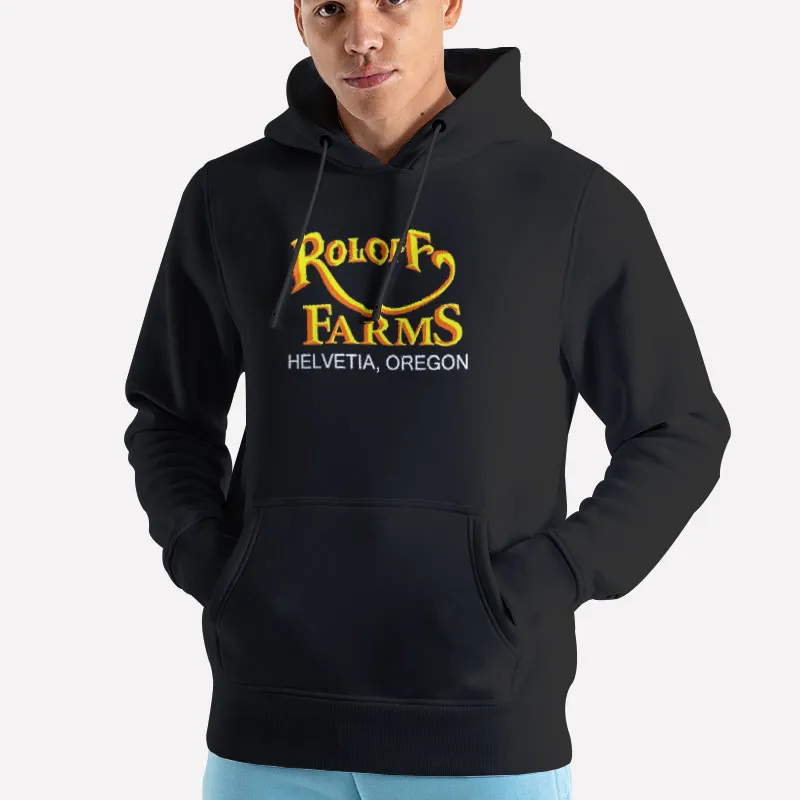 Unisex Hoodie Black Roloff Farms Merchandise Helvetia Oregon Shirt