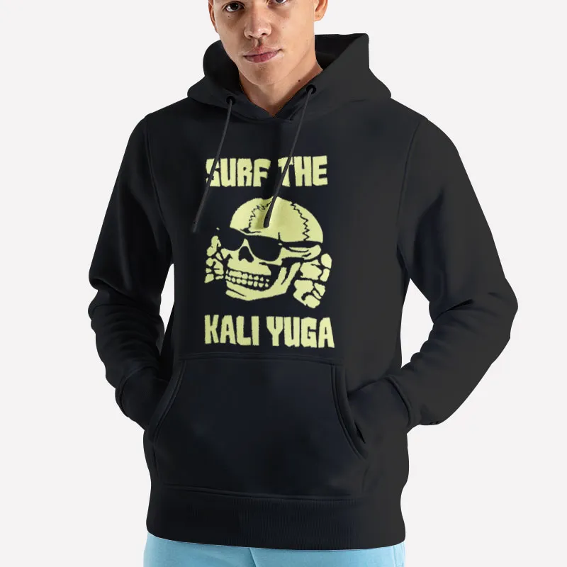 Unisex Hoodie Black Surf The Kali Yuga Hinduism Shirt