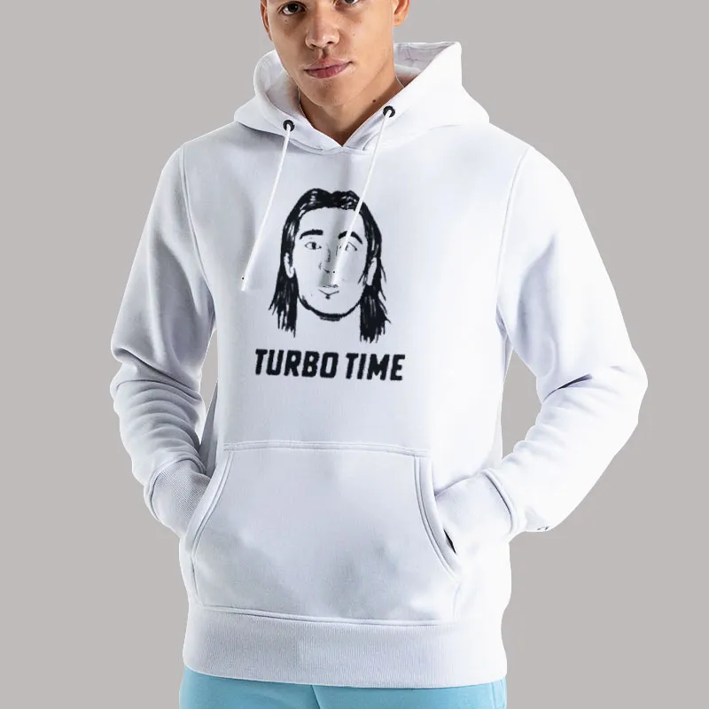 Unisex Hoodie White Funny Turbo Toy Time Merch Shirt