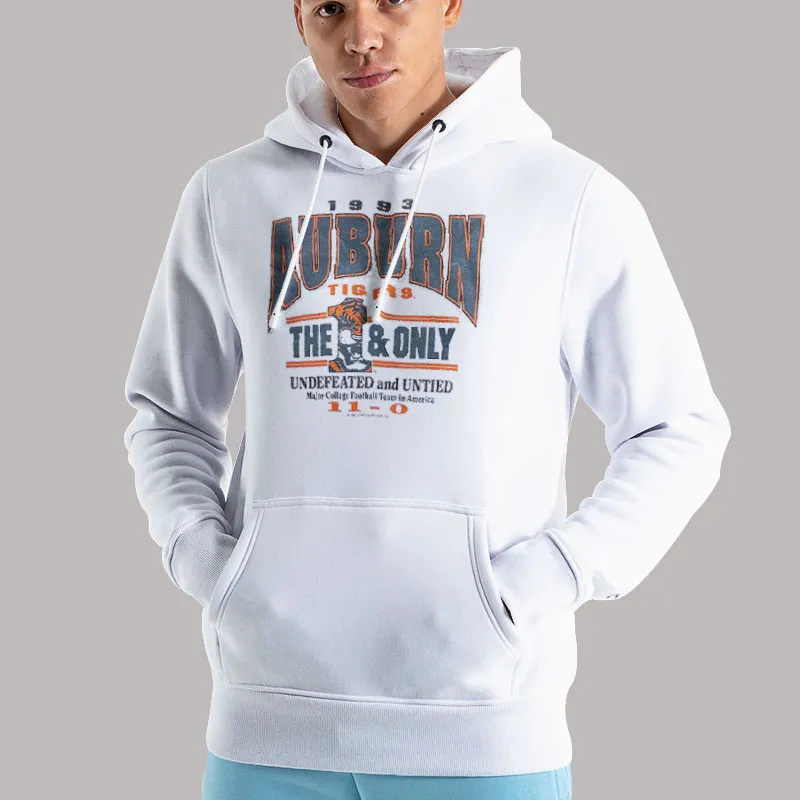 Unisex Hoodie White The 1 And Only 1993s Vintage Auburn Sweatshirt