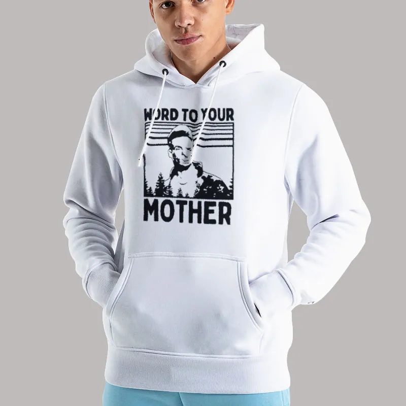 Unisex Hoodie White Word To Your Mother Vanilla Ice Shirt