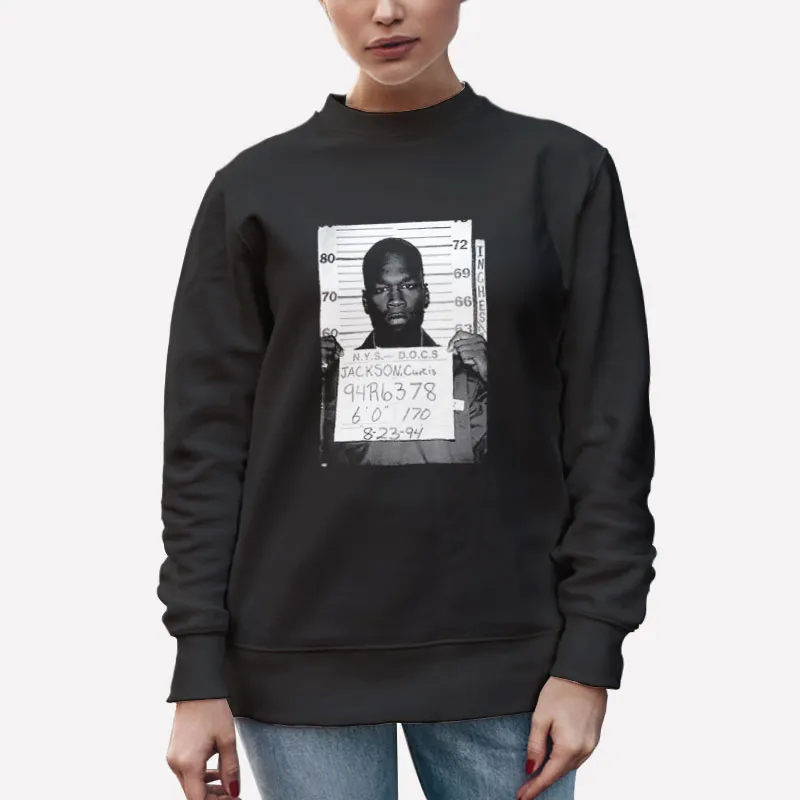 Unisex Sweatshirt Black 50 Cent Mugshot Rapper Lil Hiphop Wayne Eminem Shirt