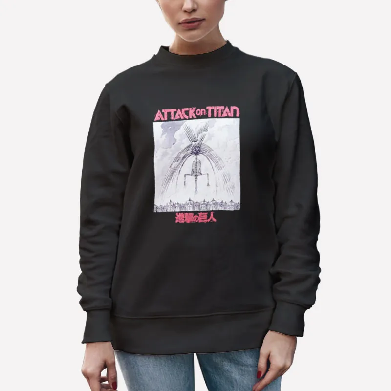 Unisex Sweatshirt Black Attack On Titan The Rumbling Manga Shirt