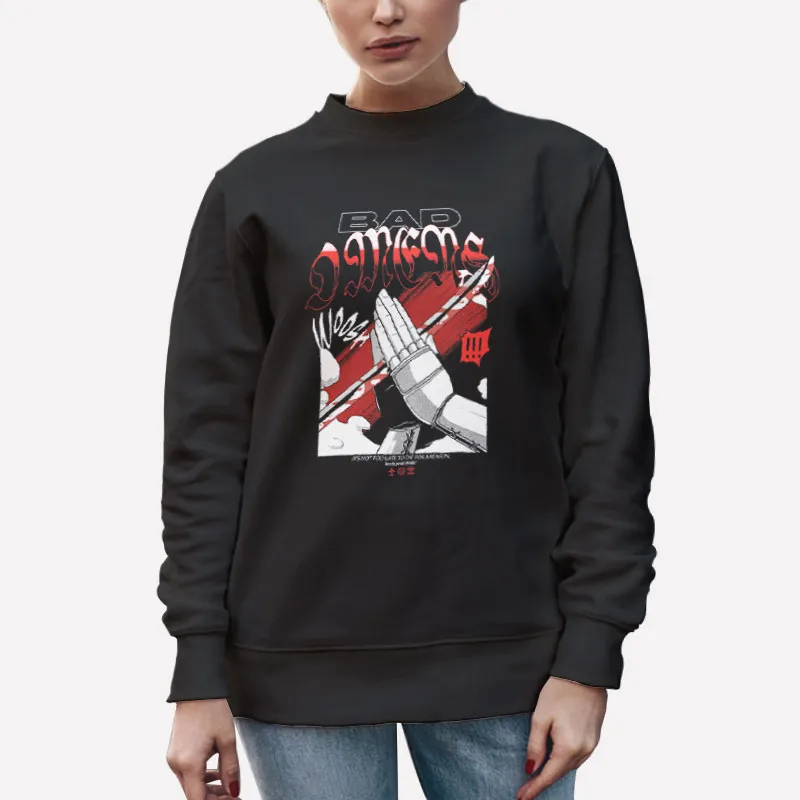 Unisex Sweatshirt Black Bad Omens Merchandise Katana Shirt